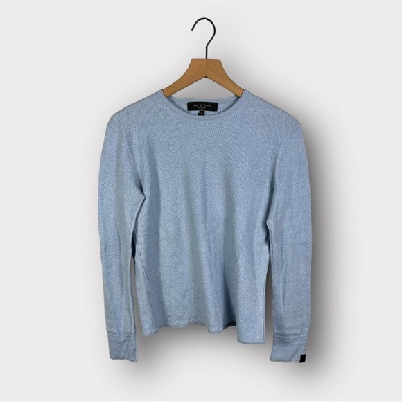 rag & bone Other - Rag & Bone Davis Long Sleeve Thermal Wool & Linen Blend Shirt